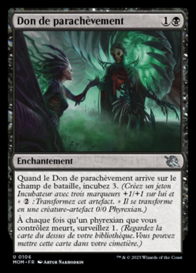 image Don de parachèvement