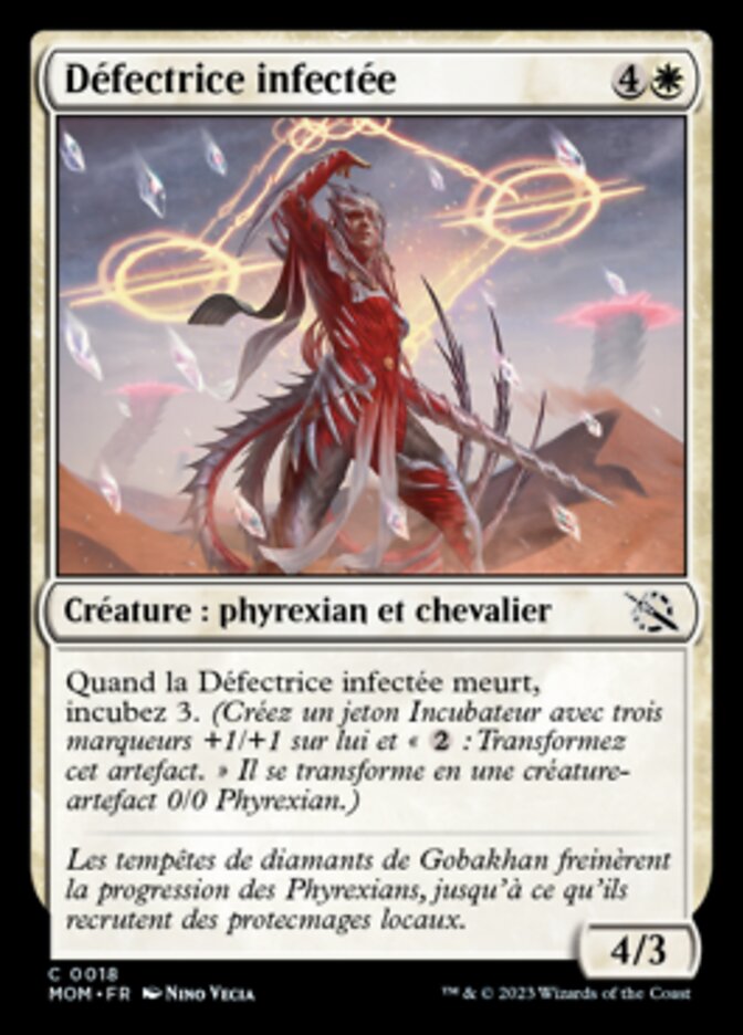 image Défectrice infectée