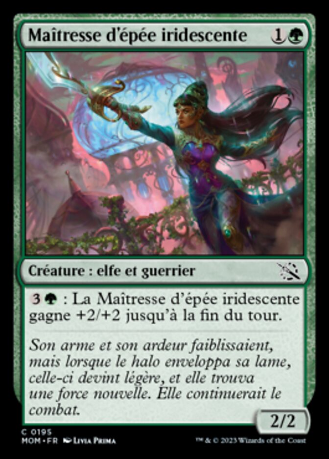image Maîtresse d'épée iridescente