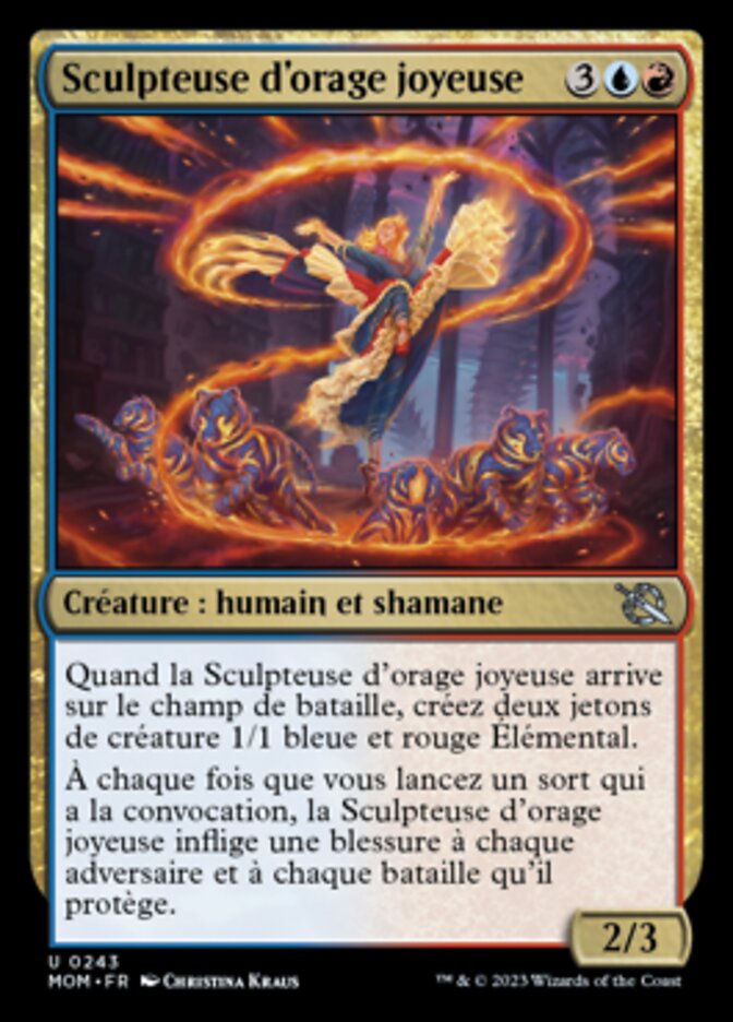 image Sculpteuse d'orage joyeuse