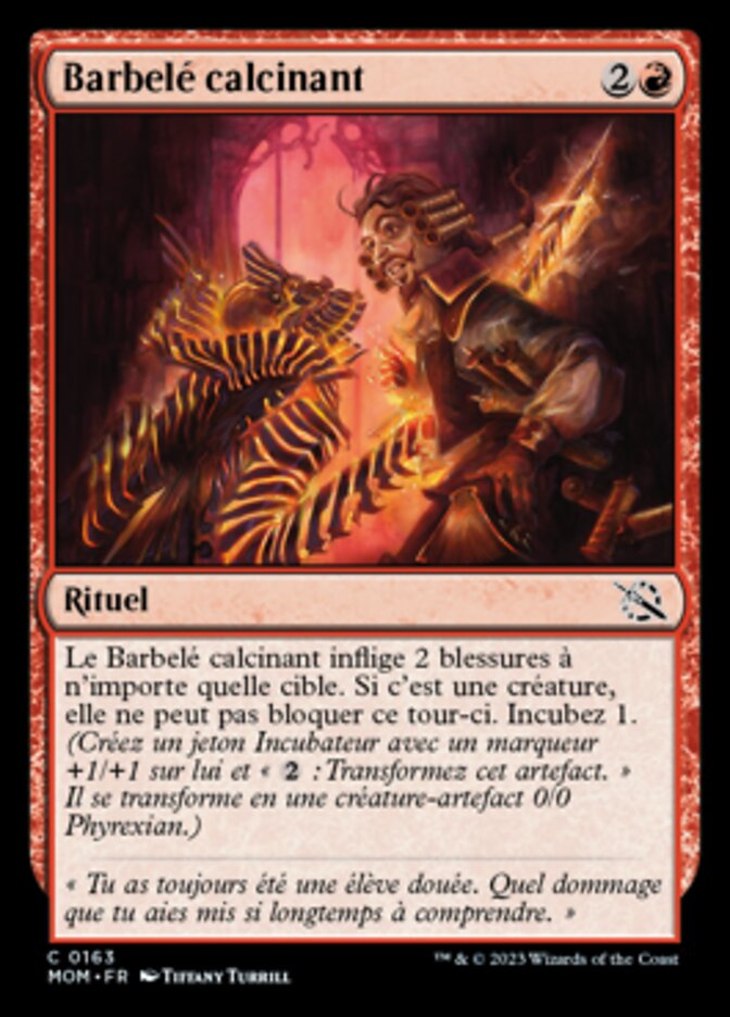 image Barbelé calcinant