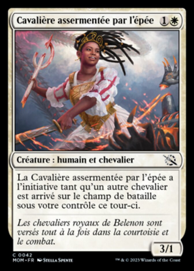 image Cavalière assermentée par l'épée