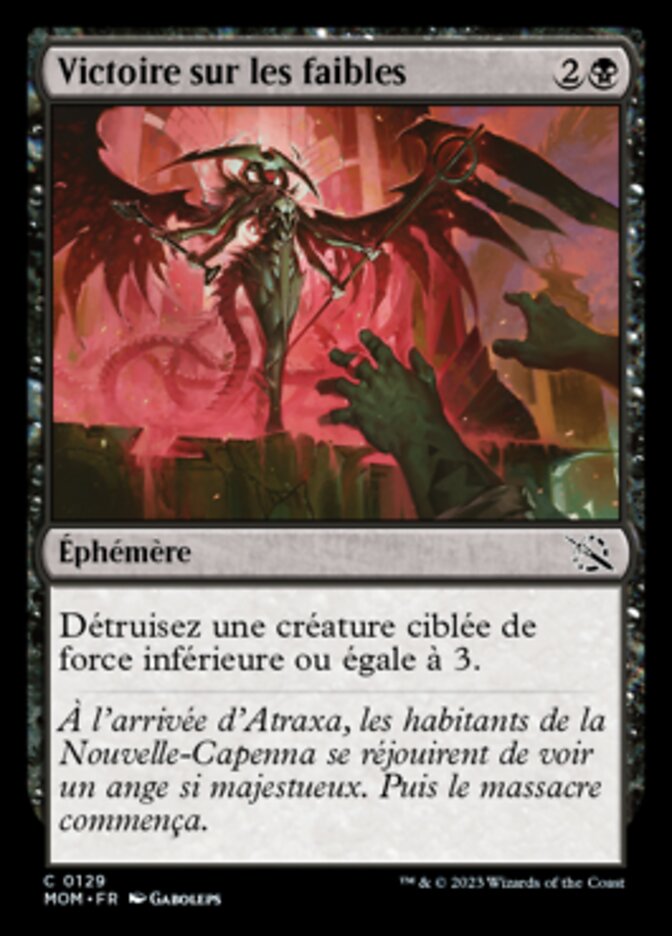 image Victoire sur les faibles