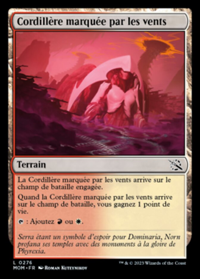 image Cordillère marquée par les vents