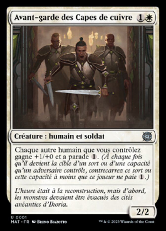 image Avant-garde des Capes de cuivre