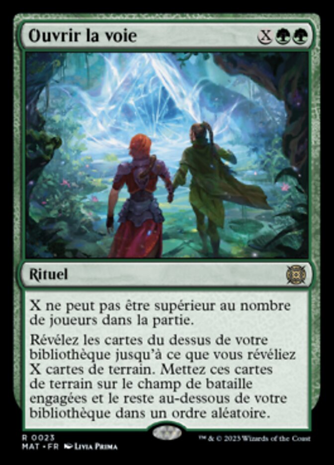 image Ouvrir la voie