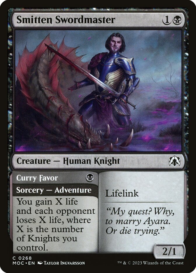 image Smitten Swordmaster // Curry Favor