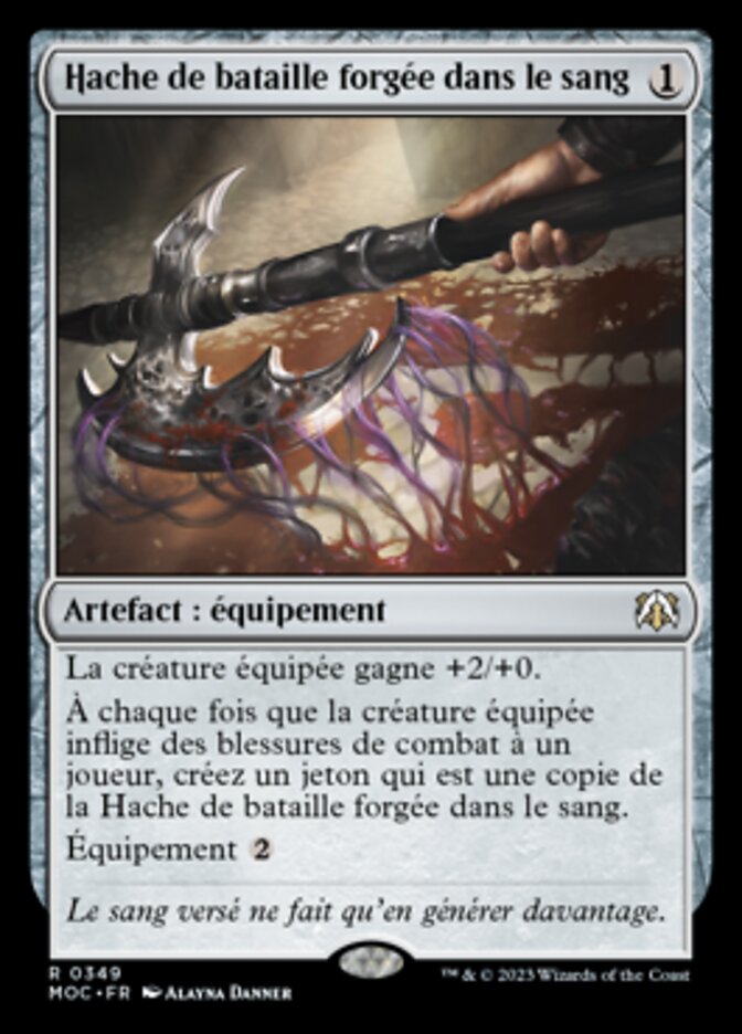 image Hache de bataille forgée dans le sang