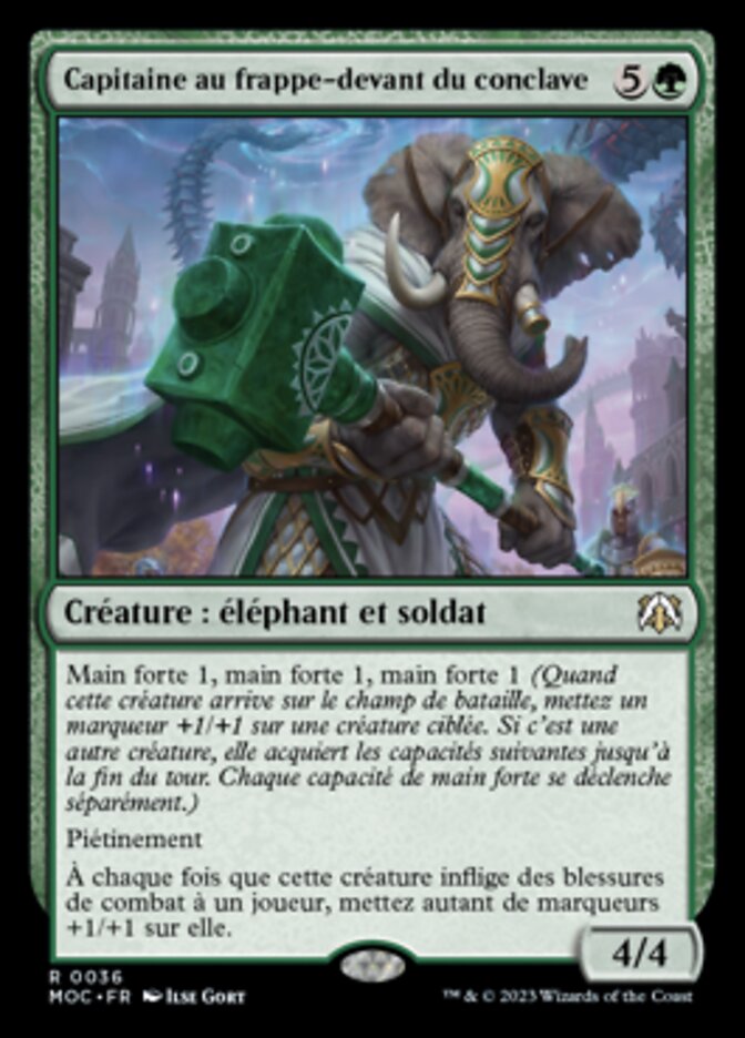 image Capitaine au frappe-devant du conclave