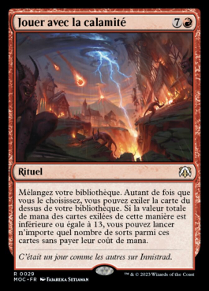 image Jouer avec la calamité