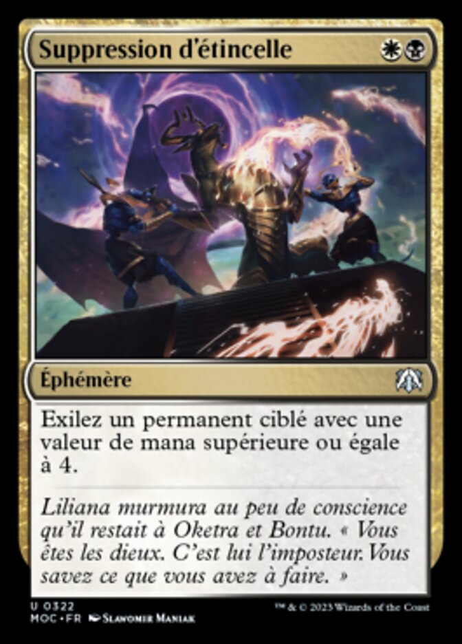 image Suppression d'étincelle