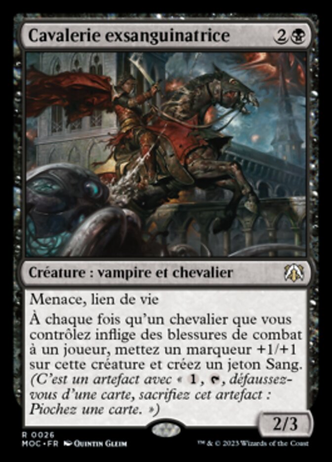 image Cavalerie exsanguinatrice