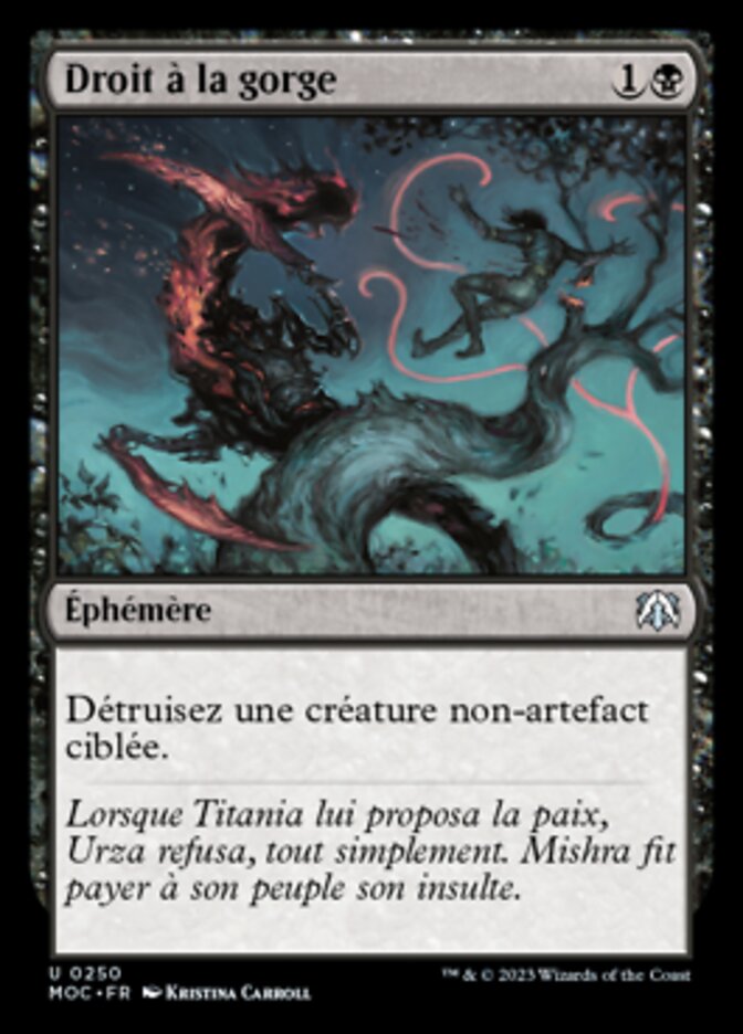 image Droit à la gorge