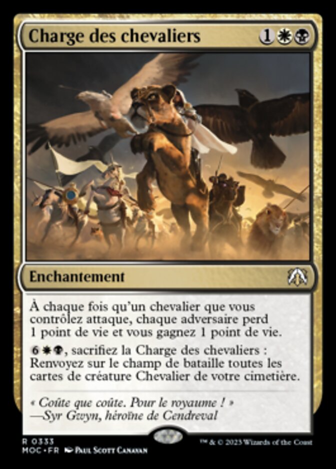 image Charge des chevaliers