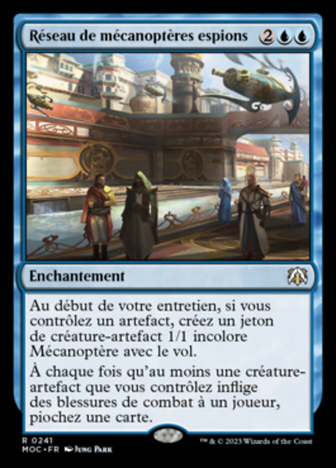 image Réseau de mécanoptères espions