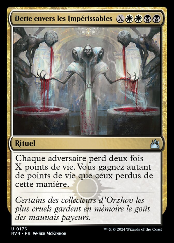 image Dette envers les Impérissables