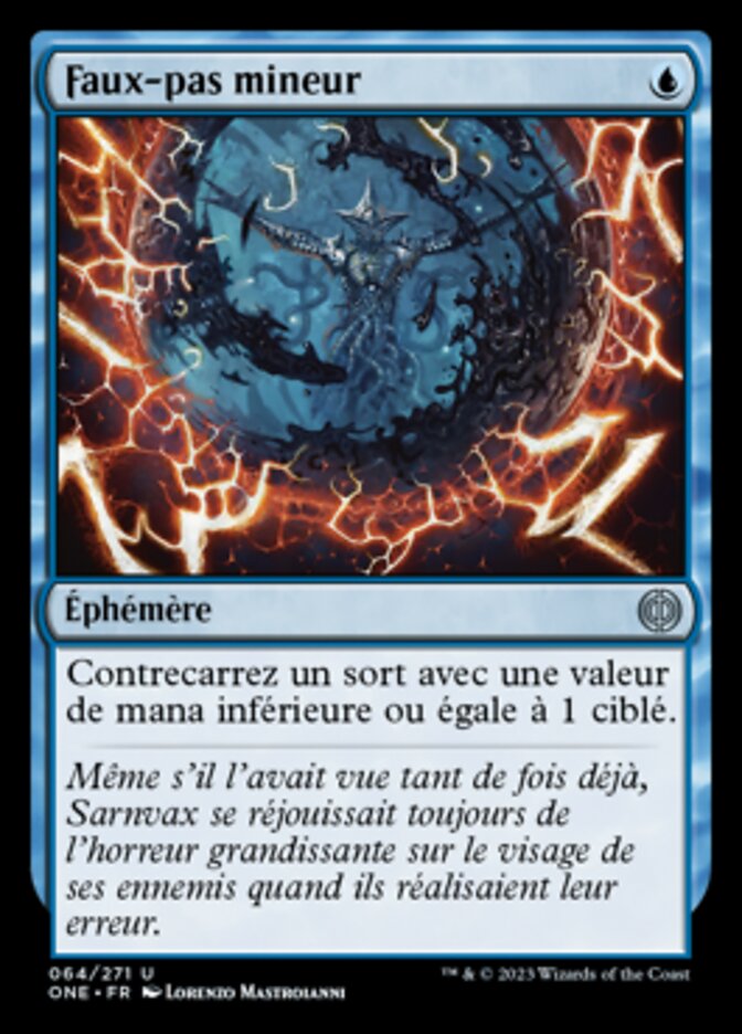 image Faux-pas mineur