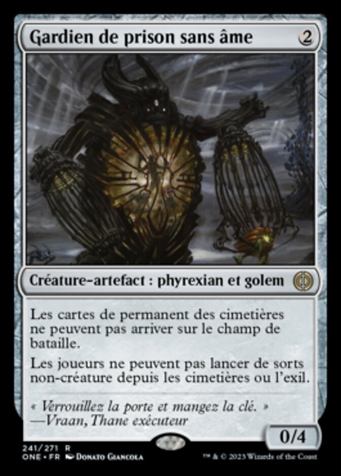 image Gardien de prison sans âme