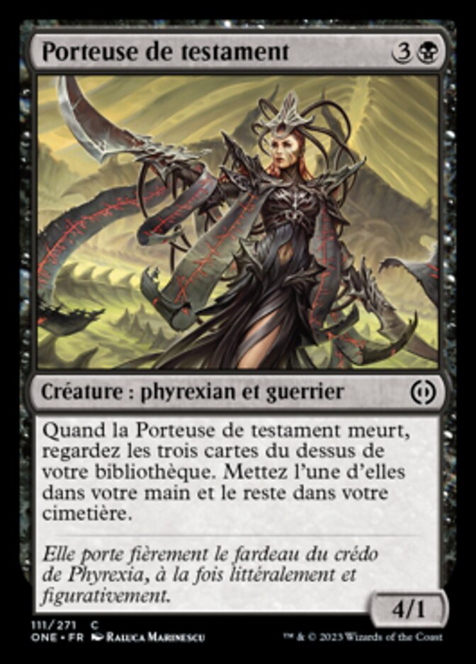 image Porteuse de testament