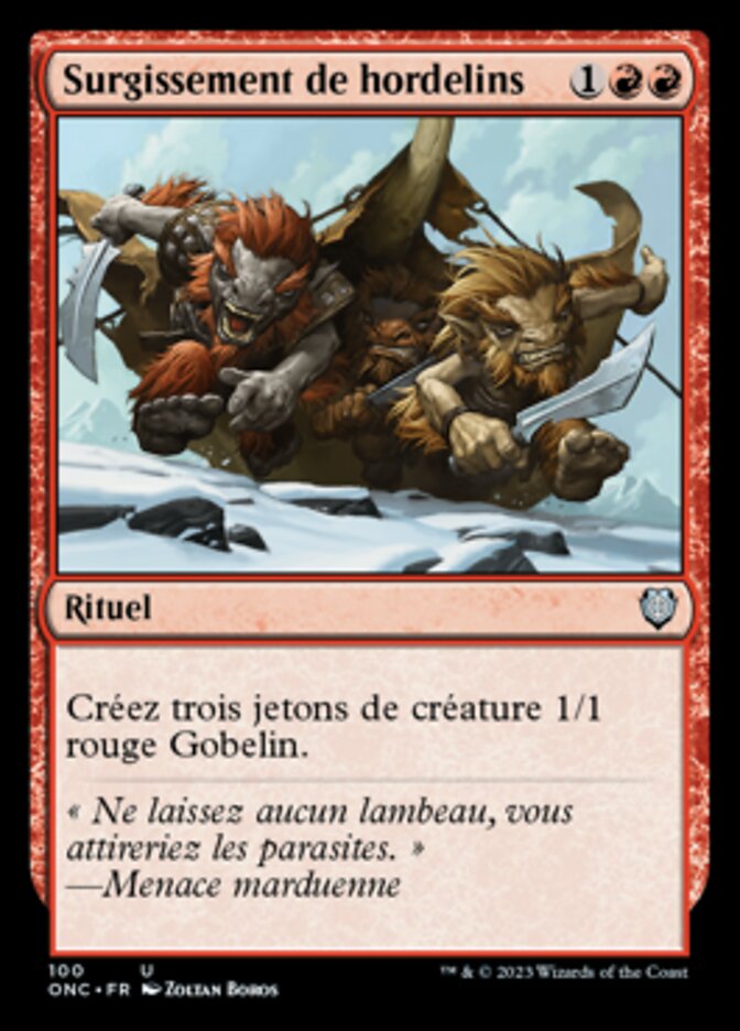 image Surgissement de hordelins