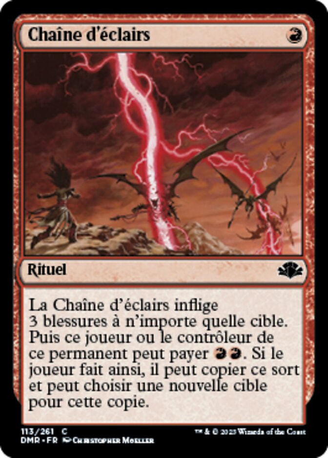 image Chaîne d'éclairs