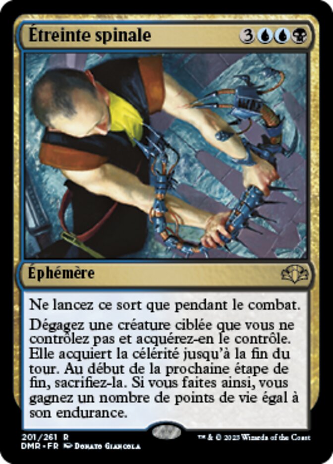 image Étreinte spinale