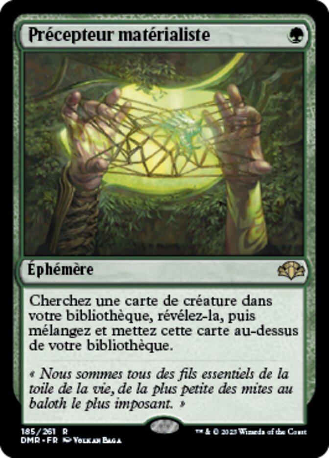 image Précepteur matérialiste