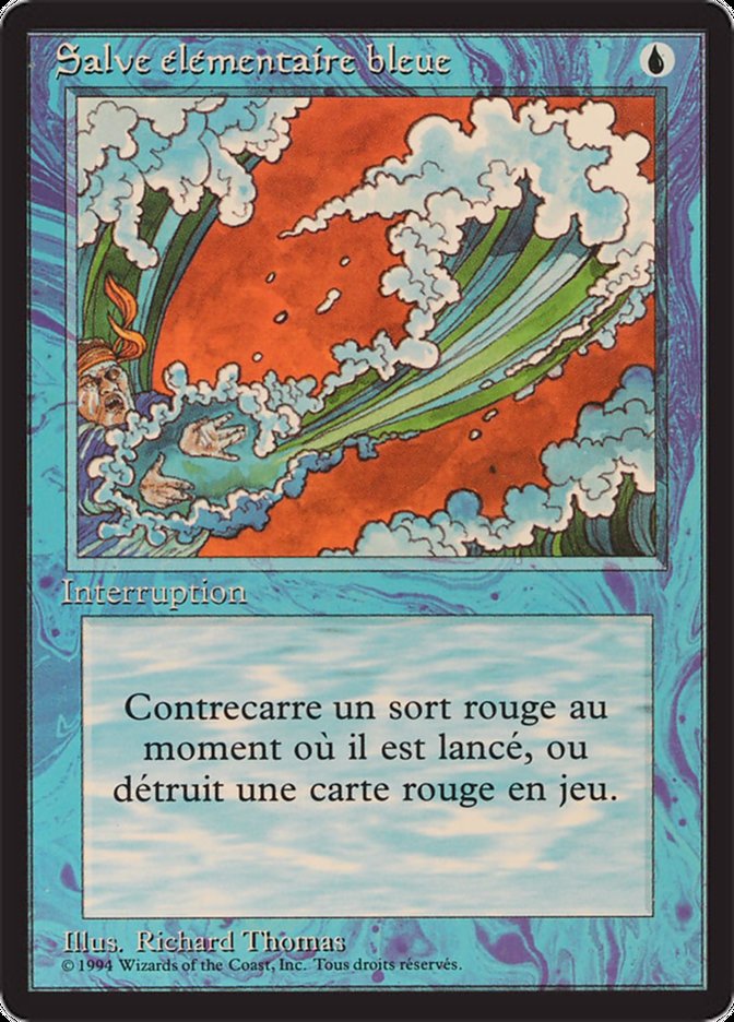 image Salve élémentaire bleue