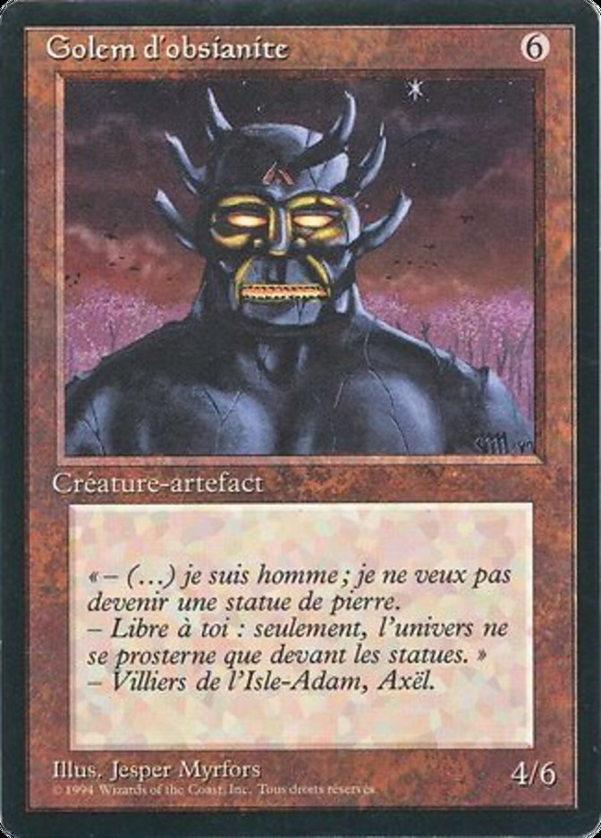 image Golem d'obsianite