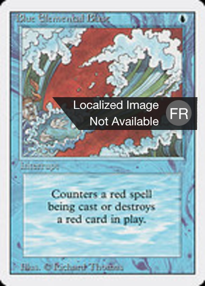 image Salve élémentaire bleue