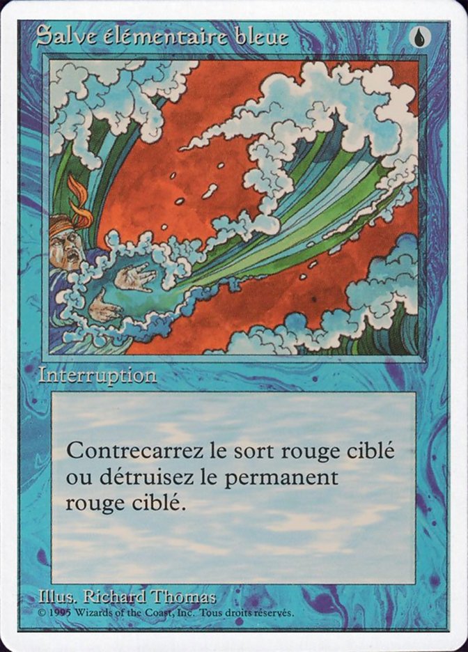 image Salve élémentaire bleue