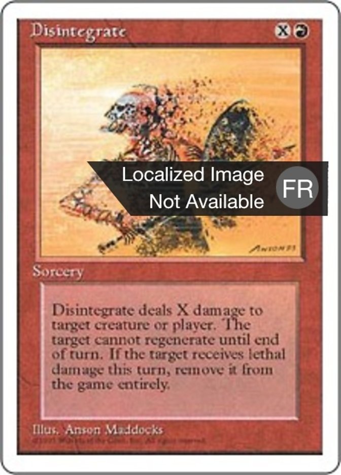 image Désintégration