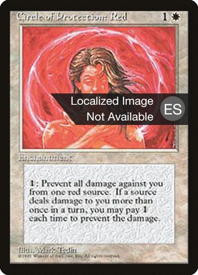 Circulo de protección: Rojo