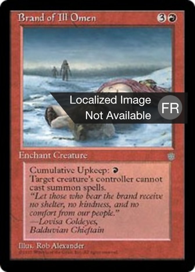 image Marque de mauvais augure