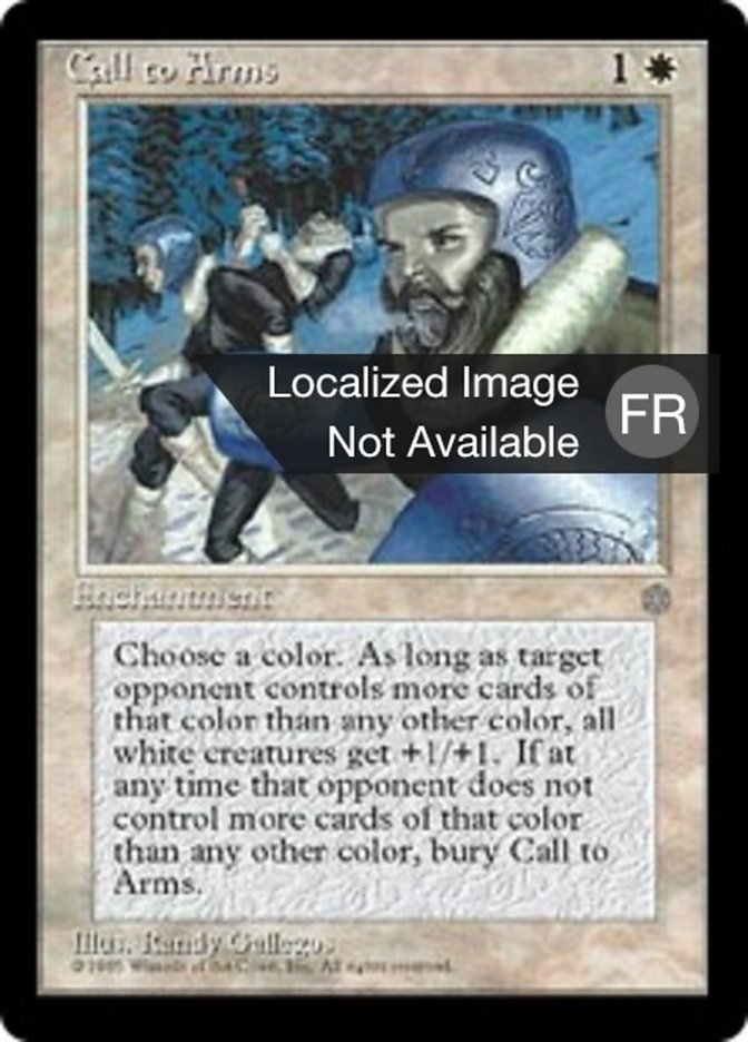 image Appel aux armes