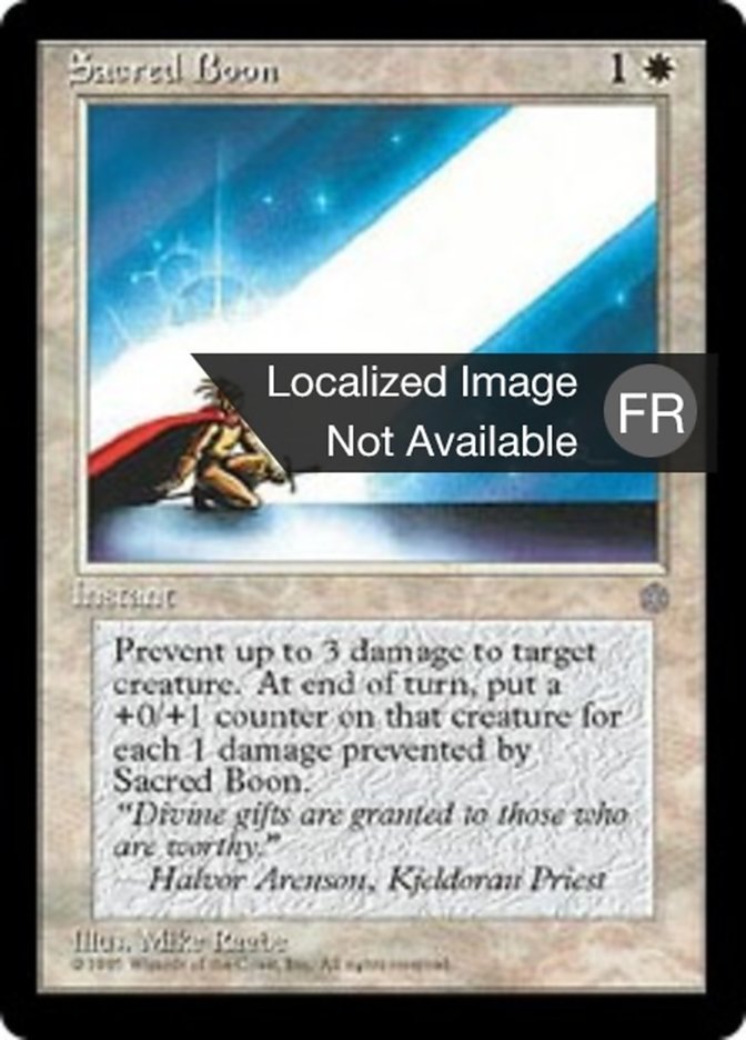 image Faveur sacrée