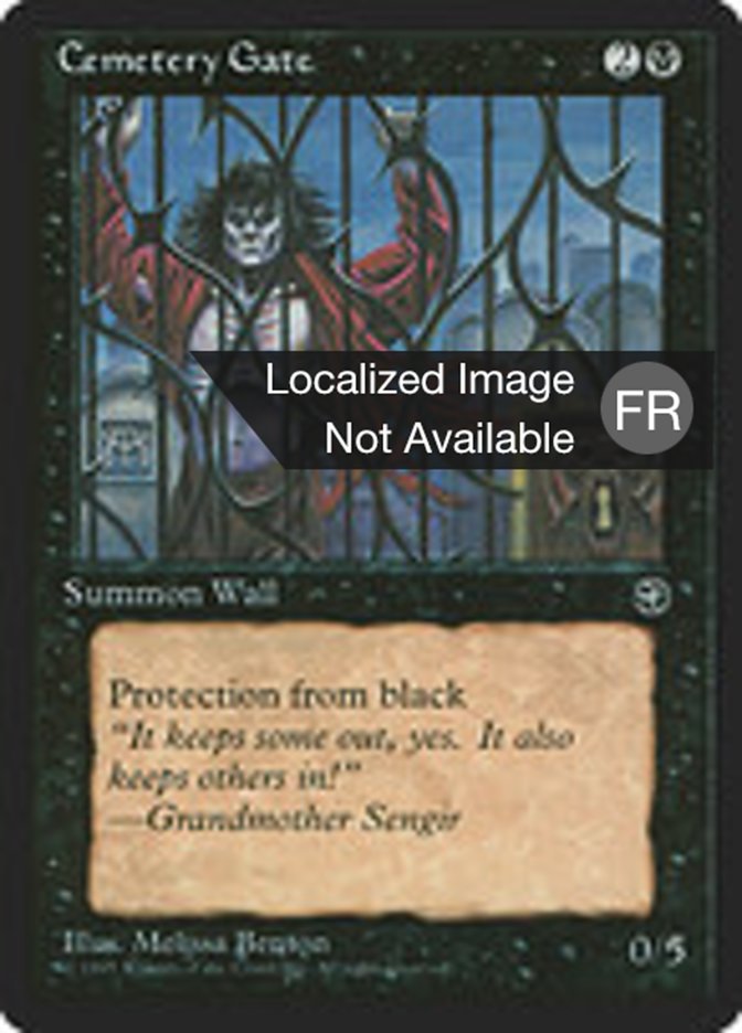 image Grille du cimetière