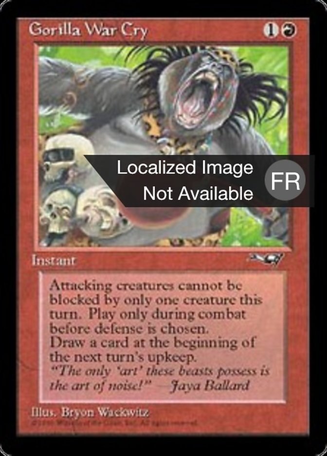 image Cri de guerre des gorilles