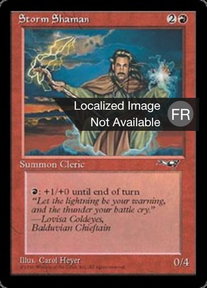 image Shamane de l'orage