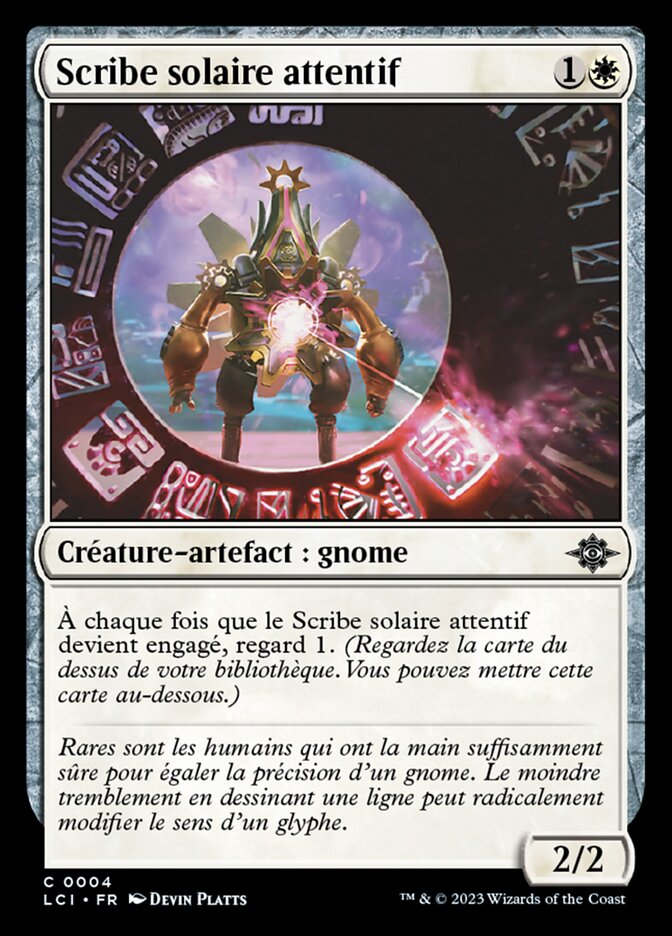 image Scribe solaire attentif