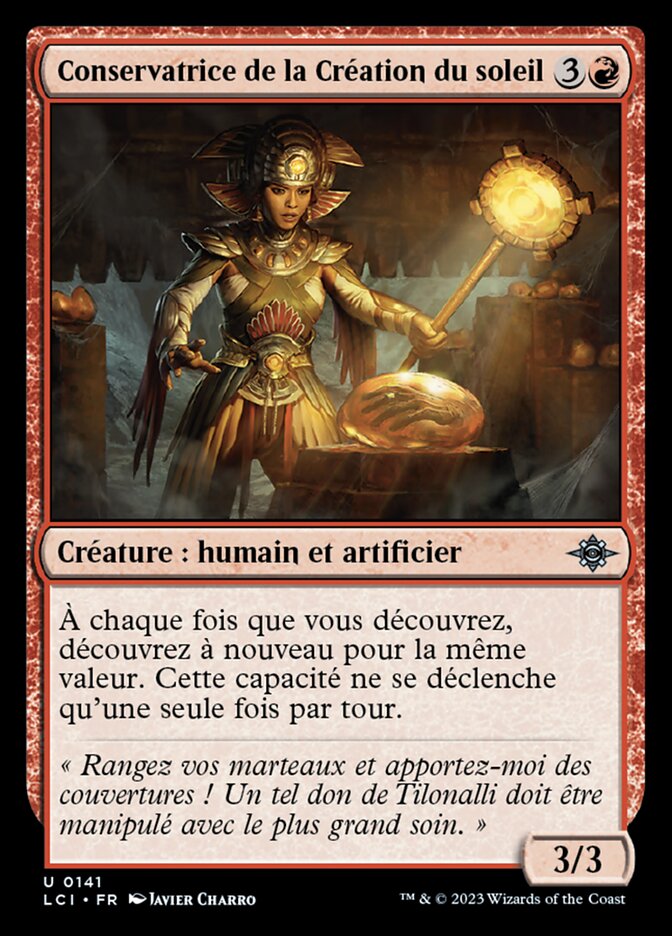 image Conservatrice de la Création du soleil