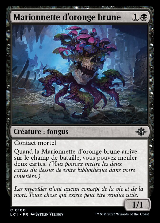 image Marionnette d'oronge brune