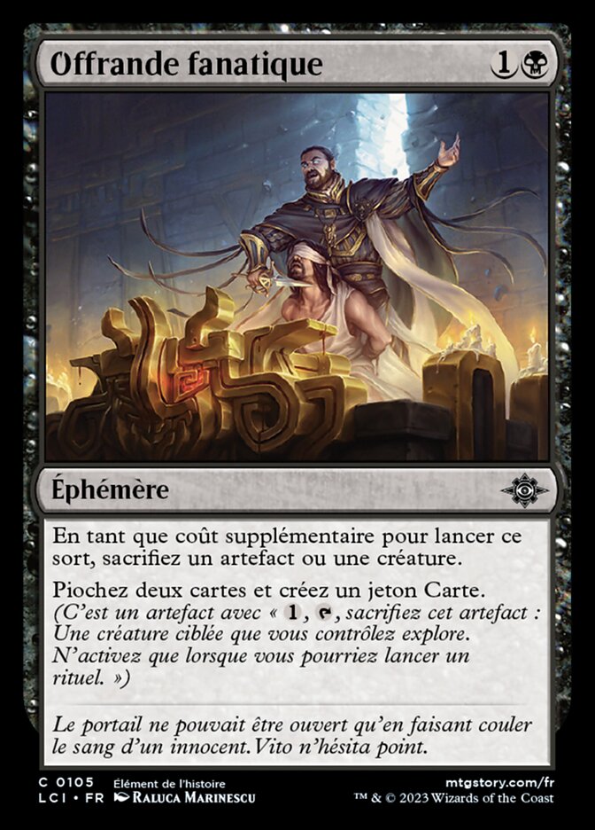 image Offrande fanatique
