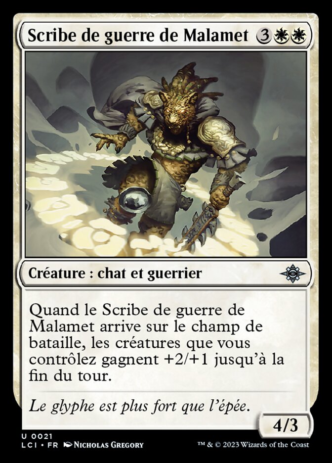 image Scribe de guerre de Malamet