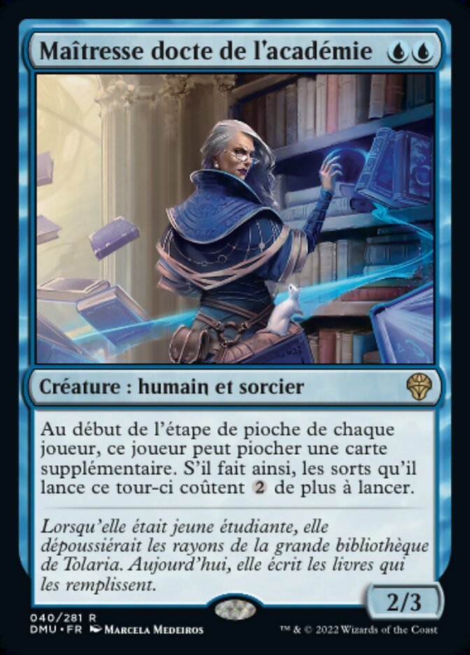 image Maîtresse docte de l'académie