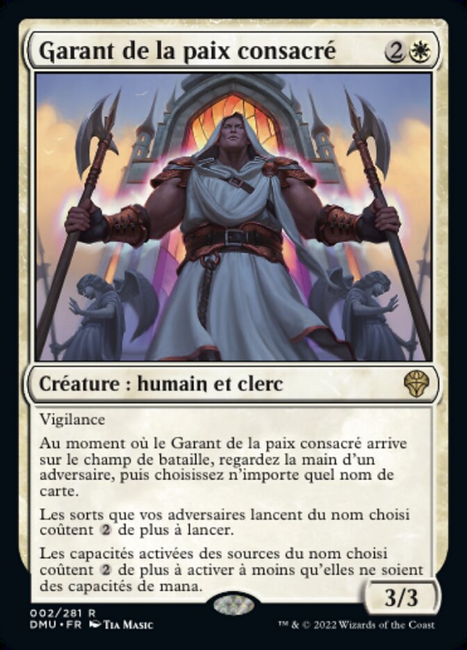 image Garant de la paix consacré