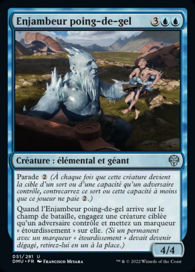 image Enjambeur poing-de-gel