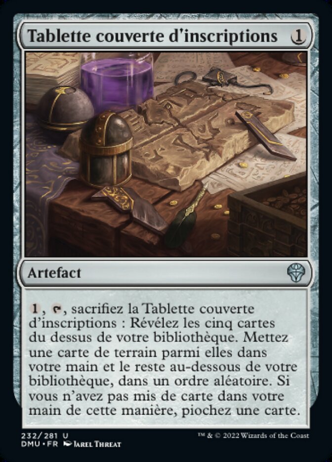 image Tablette couverte d'inscriptions