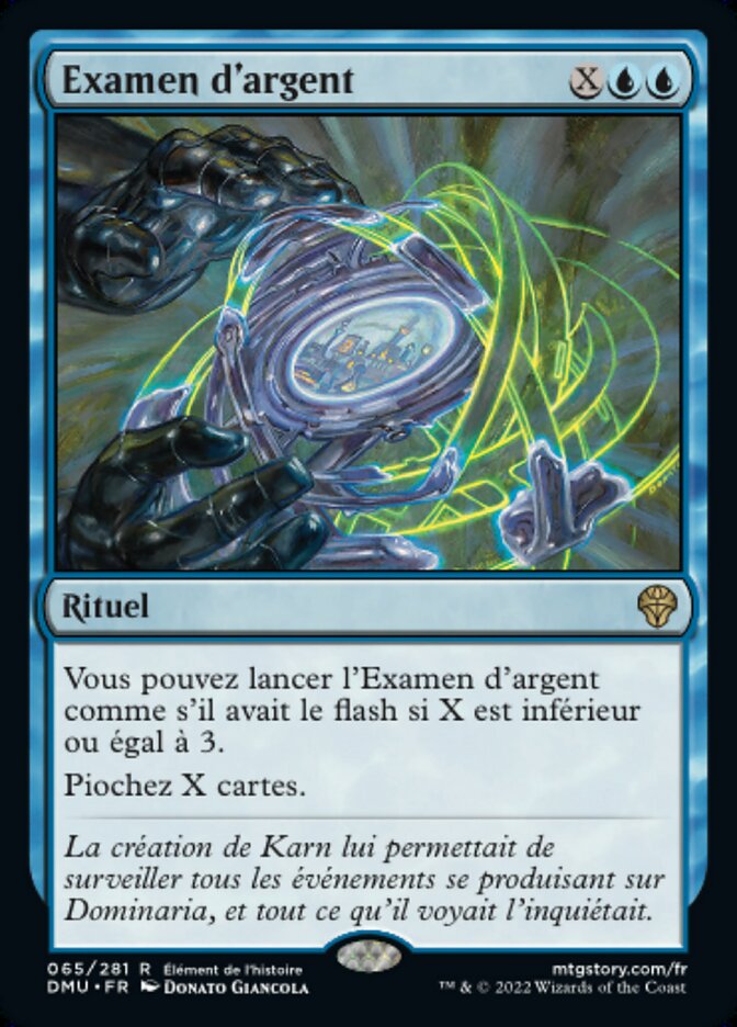 image Examen d'argent