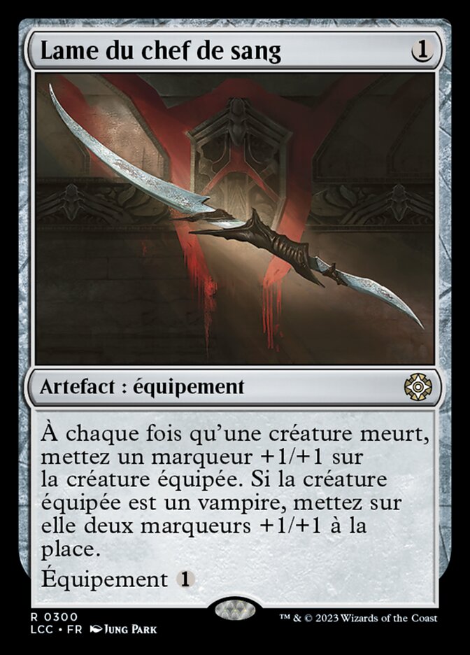 image Lame du chef de sang